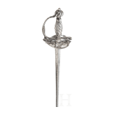 A silver mounted French officer's smallsword, ca. 1760