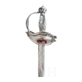 A silver mounted French officer's smallsword, ca. 1760