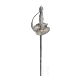 A French silver mounted smallsword, ca. 1780