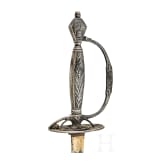 A silver mounted French smallsword, ca. 1790