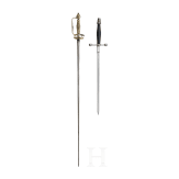 A French ceremonial sword and a dagger, 18th/19th century