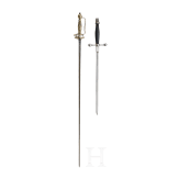 A French ceremonial sword and a dagger, 18th/19th century