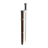 A damascus steel replika Viking sword, 2nd half of the 20th century