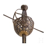 A Victorian cup-hilt-rapier, in the style of 1600