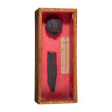 Fragments of a disc pommel sword in a box, Italy, 13th century