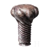 An German iron dagger pommel, circa 1520