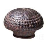 A German heavy iron sword pommel, circa 1570