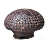 A German heavy iron sword pommel, circa 1570