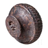 A German heavy iron sword pommel, circa 1570