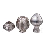 Three sword pommels, German, circa 1600