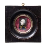 Miniaturportrait eines Offiziers, 1. Viertel 19. Jhdt.
