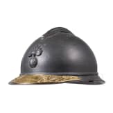 Stahlhelm &bdquo;Adrian" M 15 mit Veteranenschild f&uuml;r einen Leutnant der Dragoner