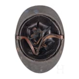 Stahlhelm &bdquo;Adrian" M 15 mit Veteranenschild f&uuml;r einen Leutnant der Dragoner