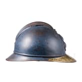 Stahlhelm &bdquo;Adrian" M 15 mit Veteranenschild f&uuml;r einen Leutnant der Kolonialtruppen/-marine