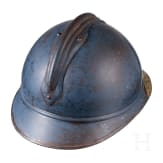 Stahlhelm &bdquo;Adrian" M 15 mit Veteranenschild f&uuml;r einen Leutnant der Kolonialtruppen/-marine