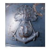 Stahlhelm &bdquo;Adrian" M 15 mit Veteranenschild f&uuml;r einen Leutnant der Kolonialtruppen/-marine