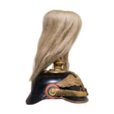 Helm f&uuml;r Offiziere der mexikanischen Infanterie, mit Paradebusch, 20. Jhdt.