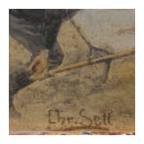 Christian Sell der J&uuml;ngere (1854 - 1925) - &Ouml;sterreichische Sanit&auml;ter im Schlachteinsatz, Gouache, um 1910/14