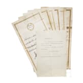 Six Ottoman documents under Enver Pasha, before 1918