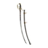 A lion's head sabre for cavalry officers, 19th century