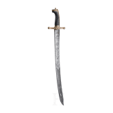 A civic guard's sabre with embellished blade, German, early 19th century