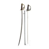 A French sabre M 1822 and Belgian officer's sabre