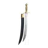 A heavy fascine knife, dated 1843