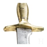 A heavy fascine knife, dated 1843