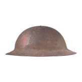 A steel helmet M 17 "Brodie" of a veteran of the 1st Infantry Division "Big Red One"