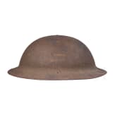 A steel helmet M 17 "Brodie" of a veteran of the 1st Infantry Division "Big Red One"
