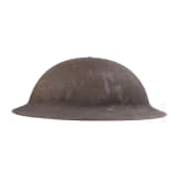 A steel helmet M 17 "Brodie" of a veteran from the 2nd Infantry Division "Indianhead"