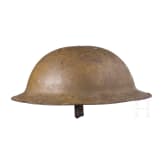 A steel helmet M 17 "Brodie" of a veteran of the 3rd Infantry Division