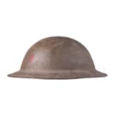 A steel helmet M 17 "Brodie" of a veteran of the 5th Infantry Division