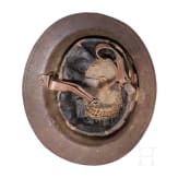 A steel helmet M 17 "Brodie" of a veteran of the 5th Infantry Division