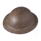 A steel helmet M 17 "Brodie" of a veteran of the 5th Infantry Division