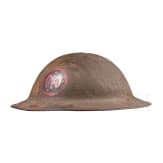 A steel helmet M 17 "Brodie" of a veteran from the27th Infantry Division, "New York Division"