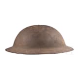 A steel helmet M 17 "Brodie" of a veteran from the27th Infantry Division, "New York Division"