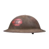 A steel helmet M 17 "Brodie" of a veteran of the 30th Infantry Division "Old Hickory"