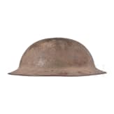 A steel helmet M 17 "Brodie" of a veteran of the77th Infantry Division