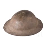 A steel helmet M 17 "Brodie" of a veteran of the77th Infantry Division