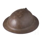 Stahlhelm M 17 &bdquo;Brodie" eines Veteranen der 4th Marine Brigade der 2nd Infantry Division &bdquo;Indianhead"
