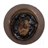 Stahlhelm M 17 &bdquo;Brodie" eines Veteranen der 4th Marine Brigade der 2nd Infantry Division &bdquo;Indianhead"
