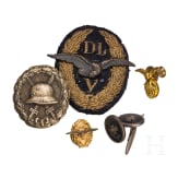Lederhelm, Effekten und Auszeichnungen, deutsch, 20. Jhdt.