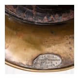 F&uuml;nf Kopfbedeckungen, meist Feuerwehr, um 1900