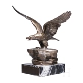Kleiner Tischadler auf Steinsockel, 20. Jhdt.