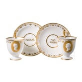 Maximilian I Joseph and Caroline of Bavaria &ndash; a pair of bisque portrait cups in the style of Johann Peter Melchior, Porzellanmanufaktur Nymphenburg, circa 1810