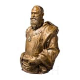 Prince Regent Luitpold of Bavaria - a life-size bozzetto for a bust in the costume of the Order of Saint Hubert, Heinrich Maria Wader&eacute;, dated 1896