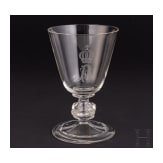 Prince Alfons of Bavaria (1862 - 1933) - a red wine, a white wine and three sherry glasses