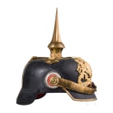 A helmet M 1886 for with the fieldgrey cover