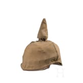 A M 1886 helmet for Bavarian officers, with cover, circa 1914
